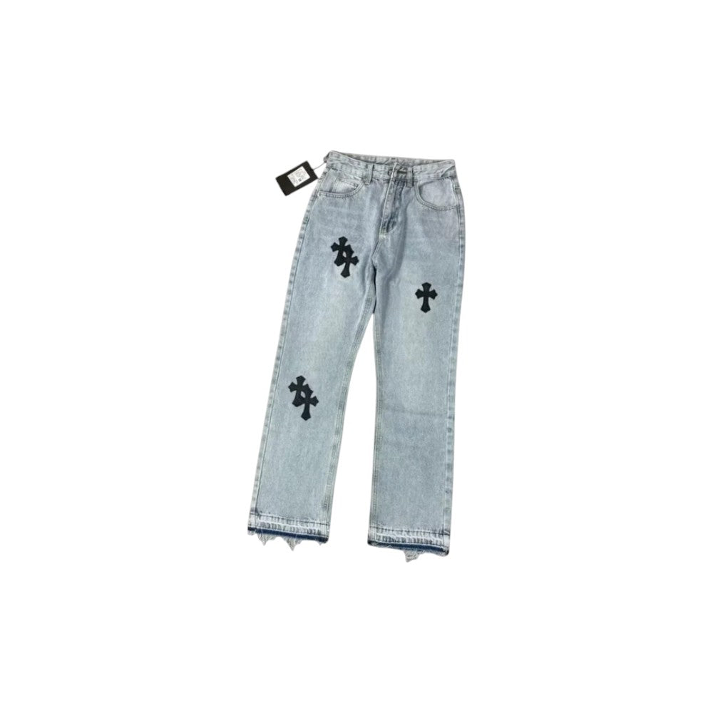 JEANS CHROME HEARTS