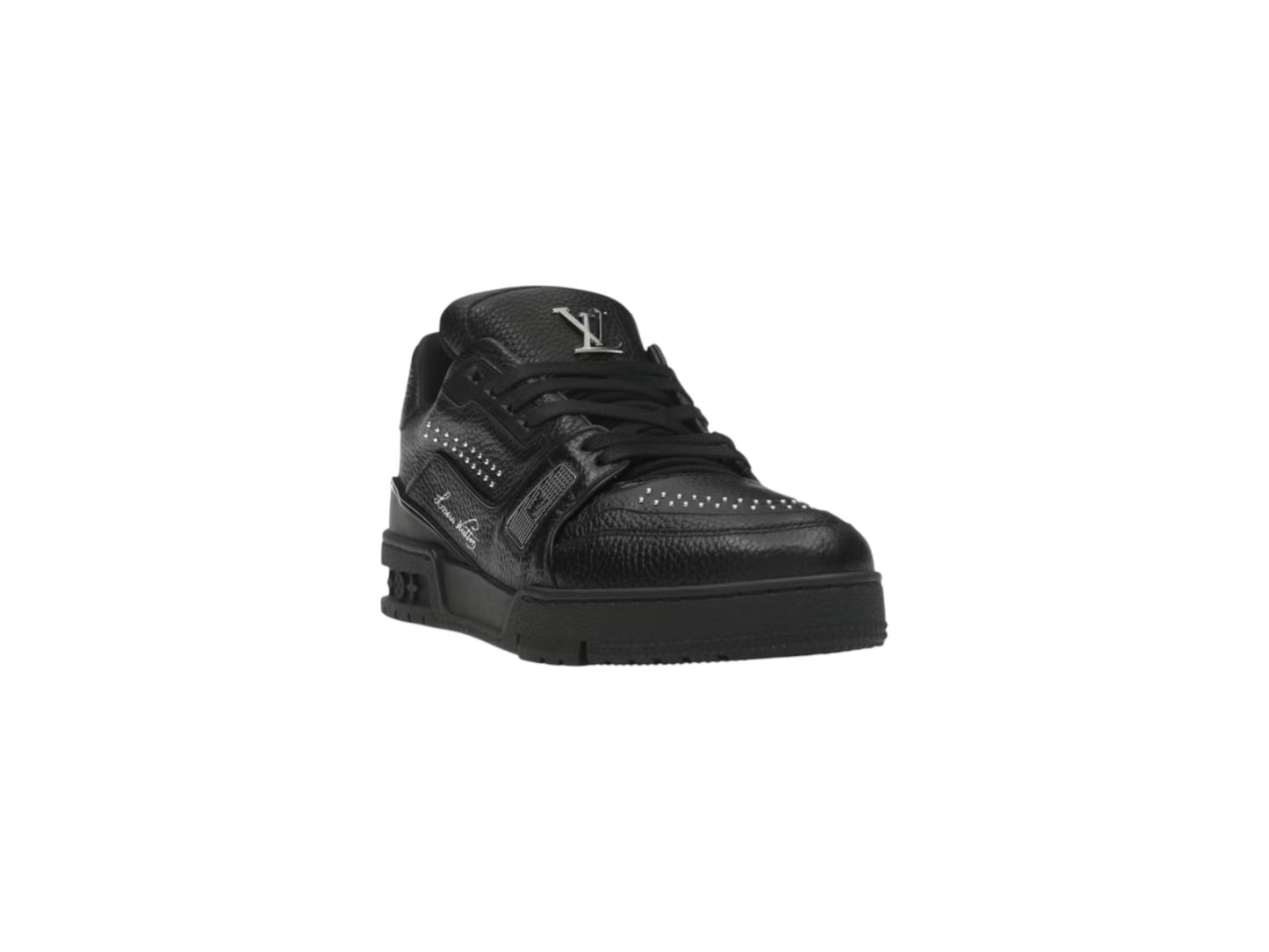 LOUIS VUITTON TRAINER BLACK CALF LEATHER
